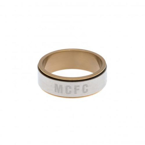Manchester City F.C. Bi Colour Spinner Ring Medium EC