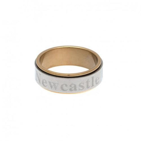 Newcastle United F.C. Bi Colour Spinner Ring X-Small
