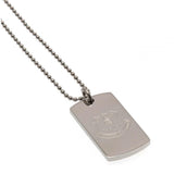 Everton F.C. Engraved Crest Dog Tag &amp;amp; Chain