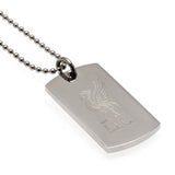 Liverpool F.C. Engraved Crest Dog Tag &amp;amp; Chain LB