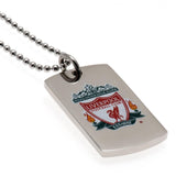 Liverpool F.C. Colour Crest Dog Tag &amp;amp; Chain