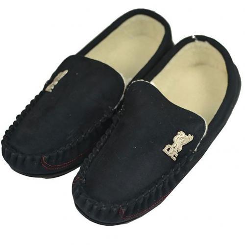 Liverpool F.C. Mens Moccasins 7-8 BLK