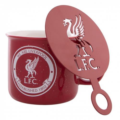 Liverpool F.C. Tin Mug and Stencil Set