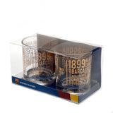 F.C. Barcelona 2pk Whiskey Glass Set TX