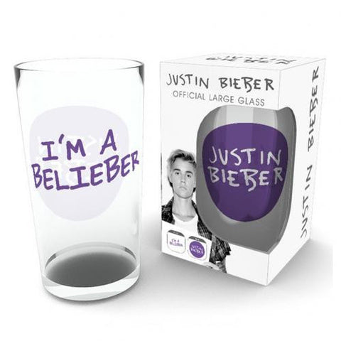 Justin Bieber Large Glass