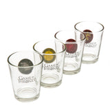 Game Of Thrones 4pk Shot Glass Set