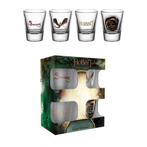 The Hobbit 4pk Shot Glass Set