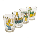 The Simpsons 4pk Shot Glass Set