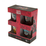 Suicide Squad 4pk Shot Glass Set