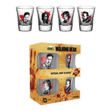 The Walking Dead 4pk Shot Glass Set CH