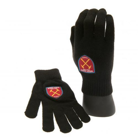 West Ham United F.C. Knitted Gloves Junior