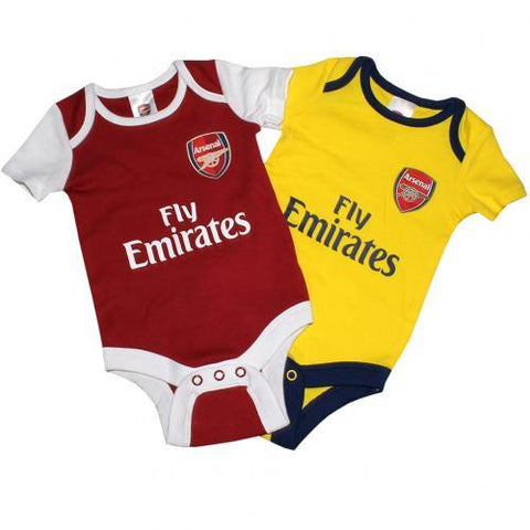 Arsenal F.C. 2 Pack Bodysuit 0-3 mths DR