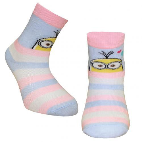 Minions Girls Socks 1 Pack Junior 12.5-3.5 ST