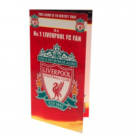 Liverpool F.C. Birthday Card No 1 Fan