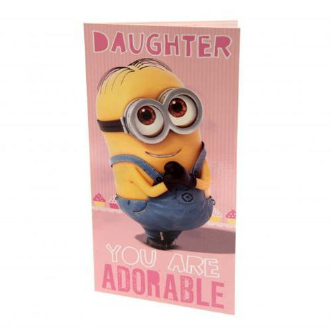 Despicable Me Minion Birthday Card Daughter