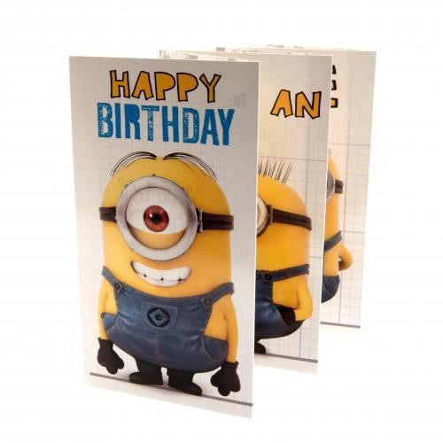 Despicable Me Minion Birthday Card Fold Out