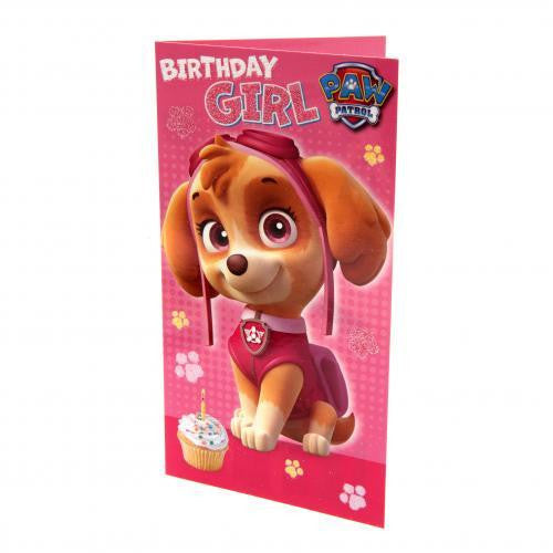 Paw Patrol Birthday Card Girl